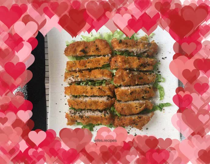 Crispy fried pork chop