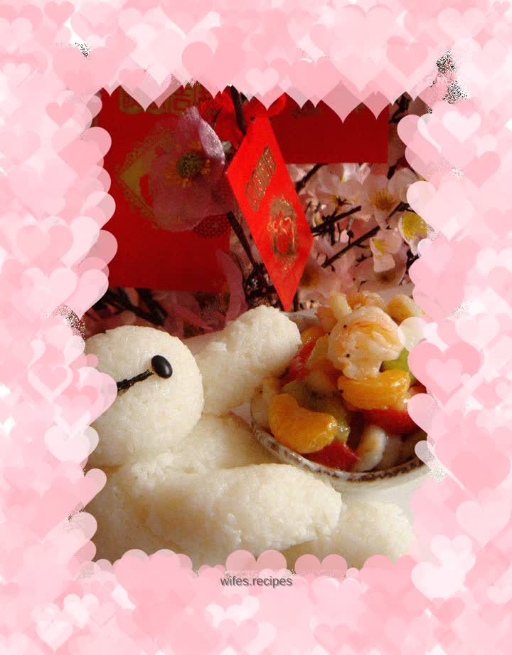 Fried Shrimp with Fruit