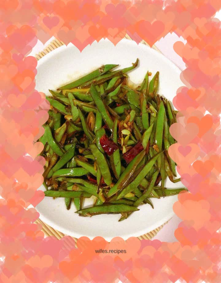 Vegetarian stir-fried sword beans