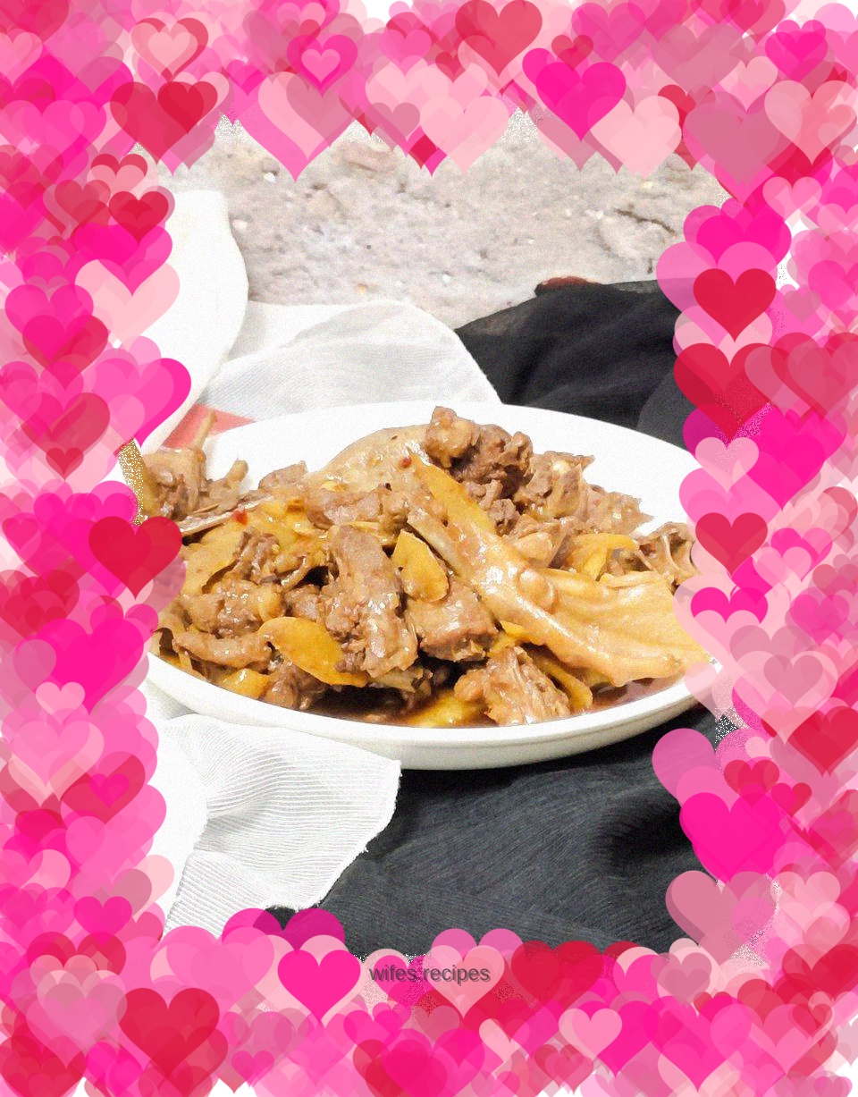 Stewed duck with dark beer and tender ginger