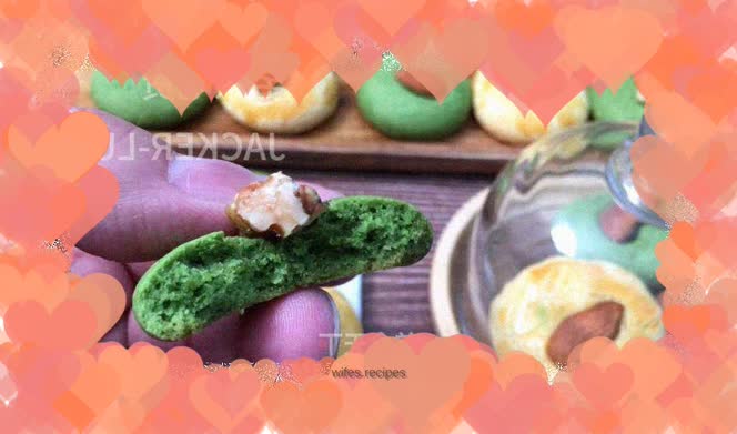 Two-color almond cake, simple ingredients, easy to make, crispy in the mouth, so crispy that it falls apart.