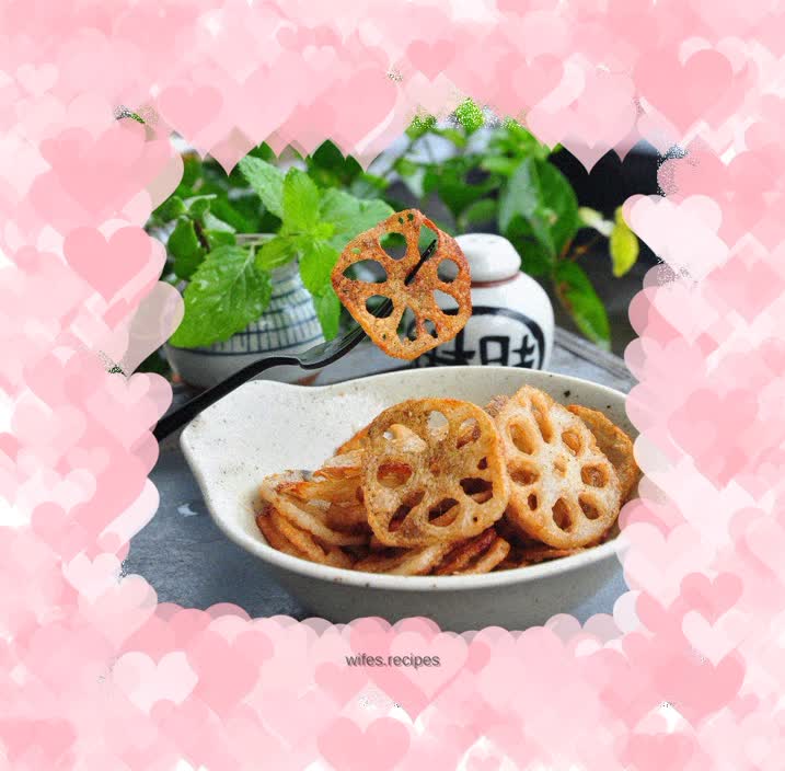 Fried crispy lotus root