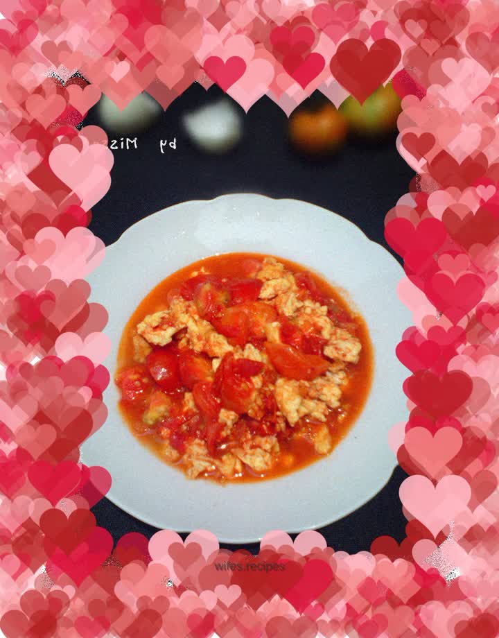 Scrambled eggs with tomatoes