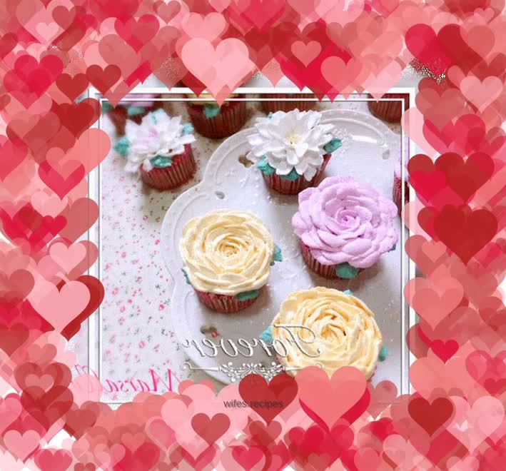 Cupcake hearts are in full bloom