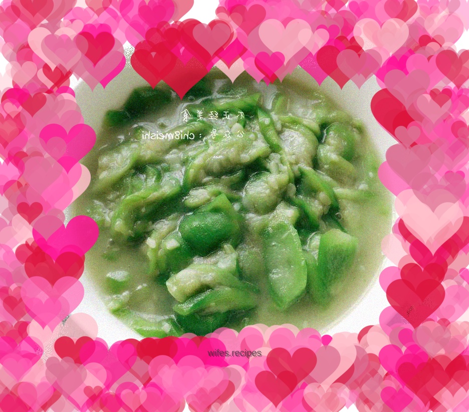 Cool loofah soup