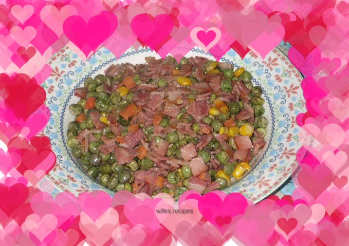 Sautéed Peas with Bacon
