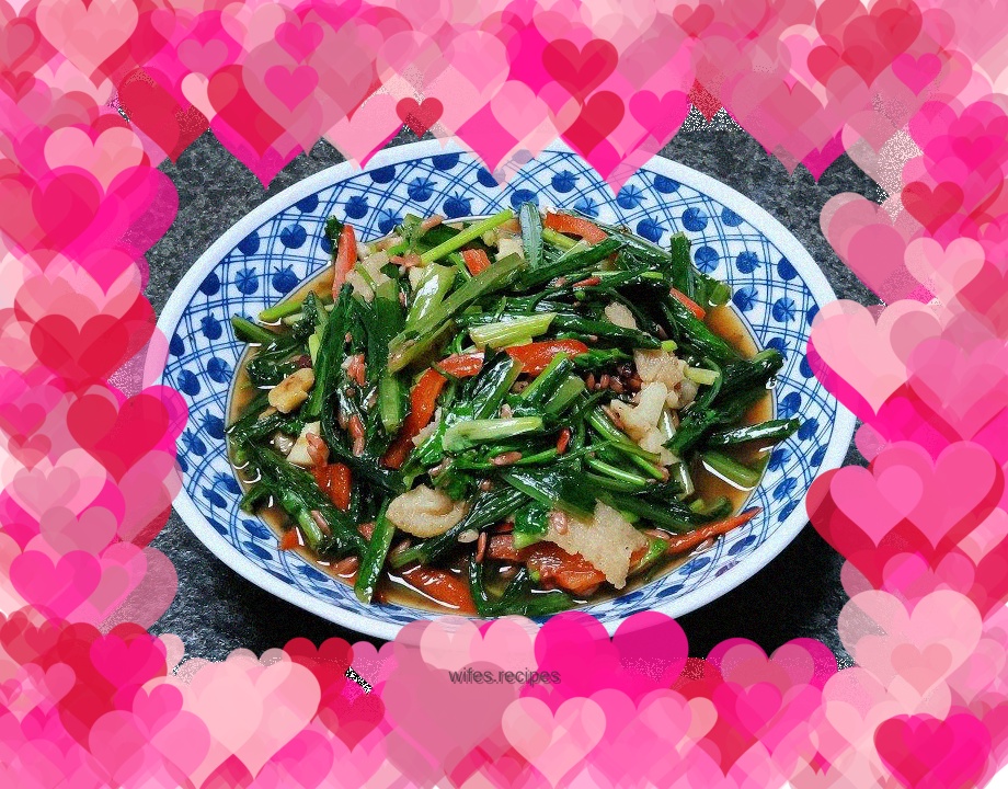 Stir-fried bitter wheat with bad water