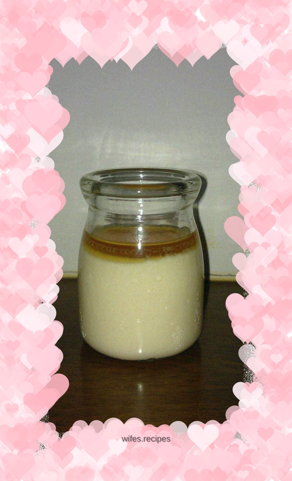 Homemade milk pudding