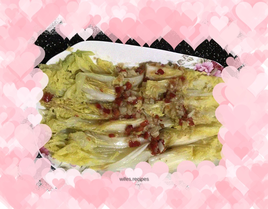 Baby Cabbage with Garlic Sauce