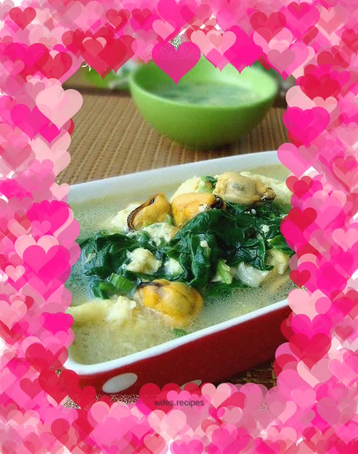 Spinach and Hainan Egg Drop Soup