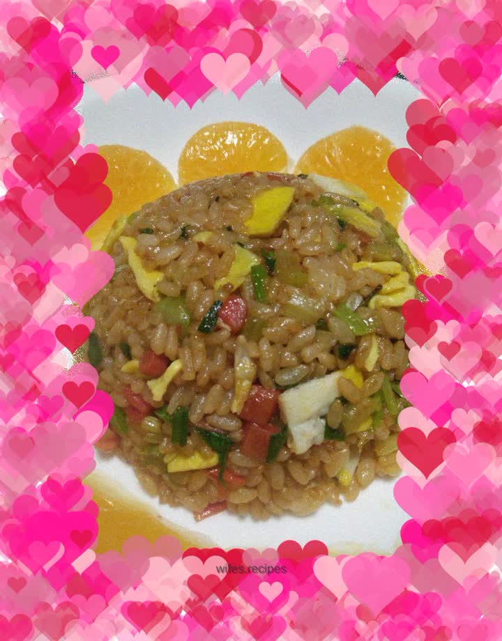 Vegetable and egg fried rice