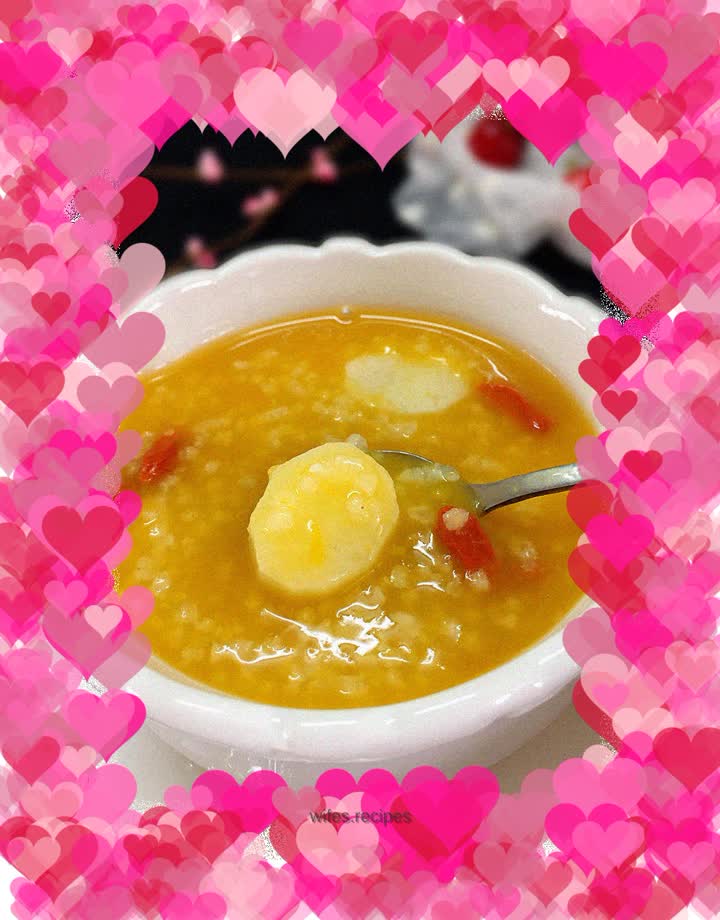 Pumpkin, Yam and Two Rice Porridge