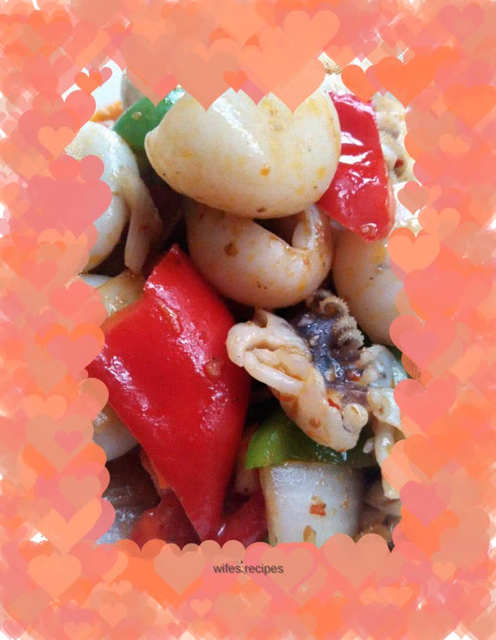Stir-fried cuttlefish