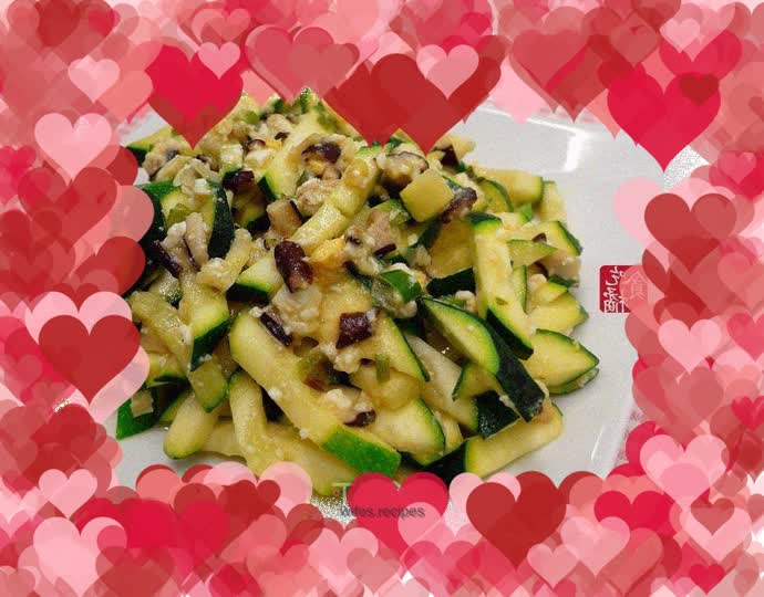 Creamy zucchini and salted egg ☆ Fried vegetables with salted egg 2