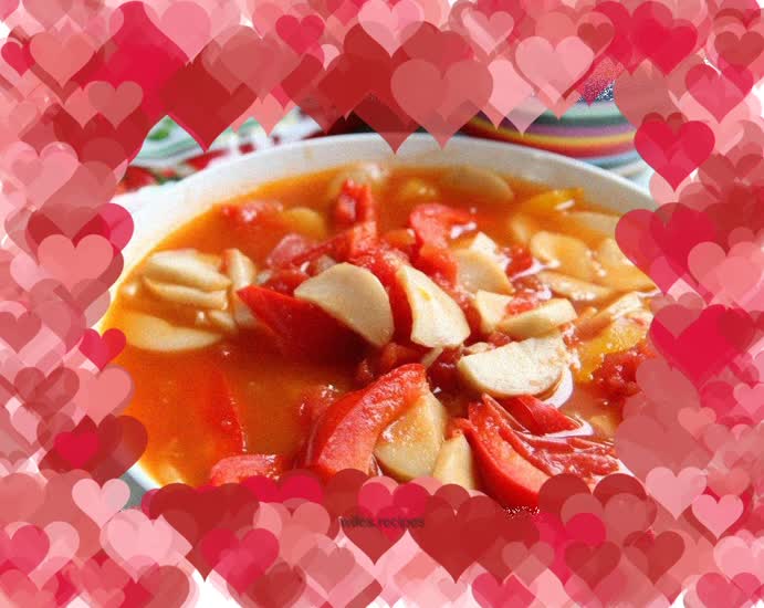 Tomato-braised apricot and abalone