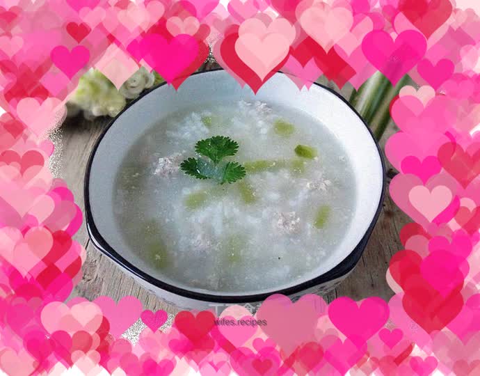 Winter melon and lean meat porridge