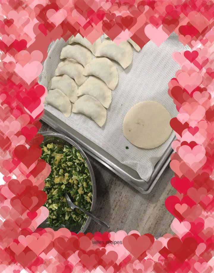 Three fresh dumplings