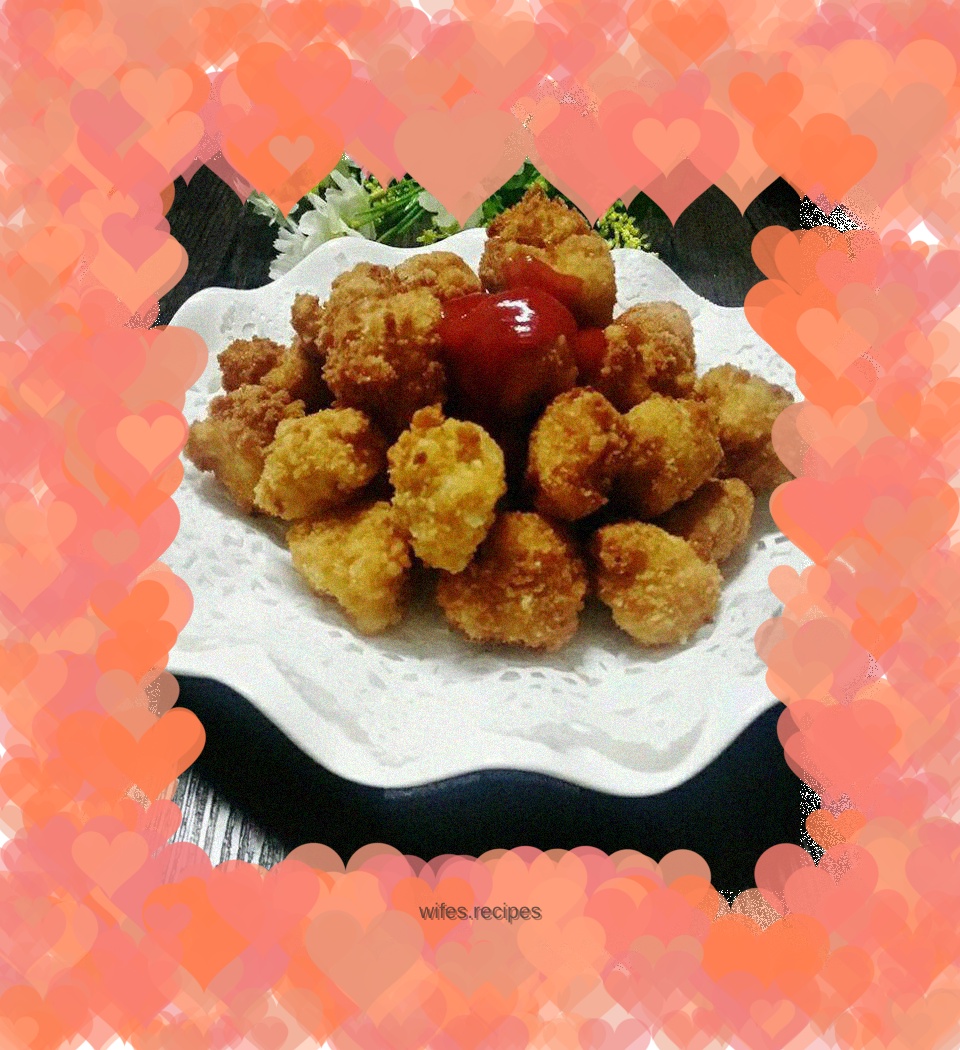 Homemade chicken popcorn