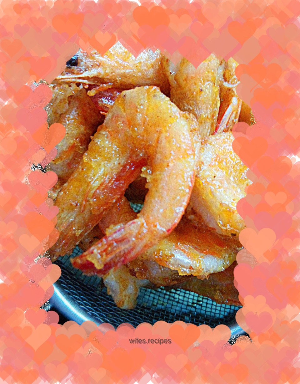 Crispy fried prawns