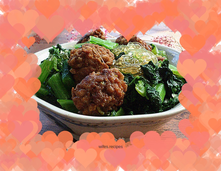 Braised cabbage meatballs