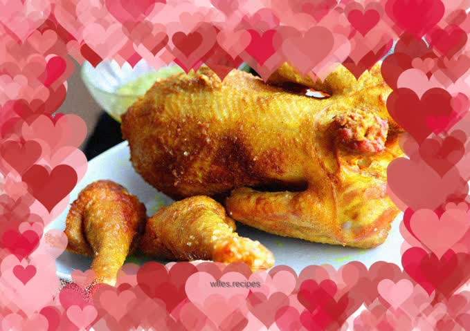 Cantonese style salt baked chicken