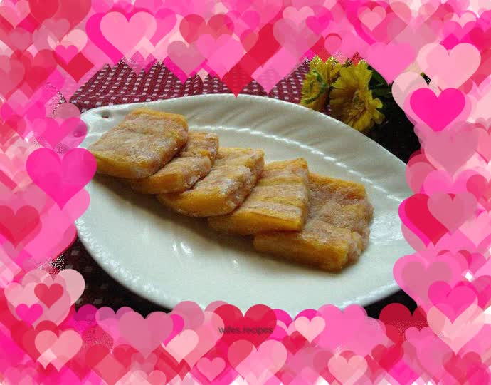 Homemade colored rice cake