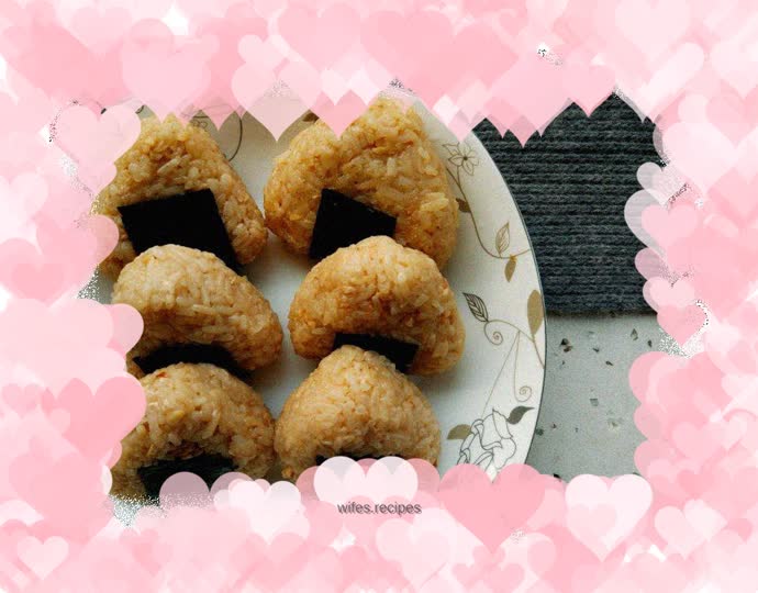 Walnut rice balls