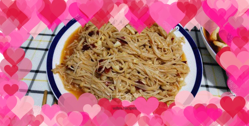 Spicy Enoki Mushrooms