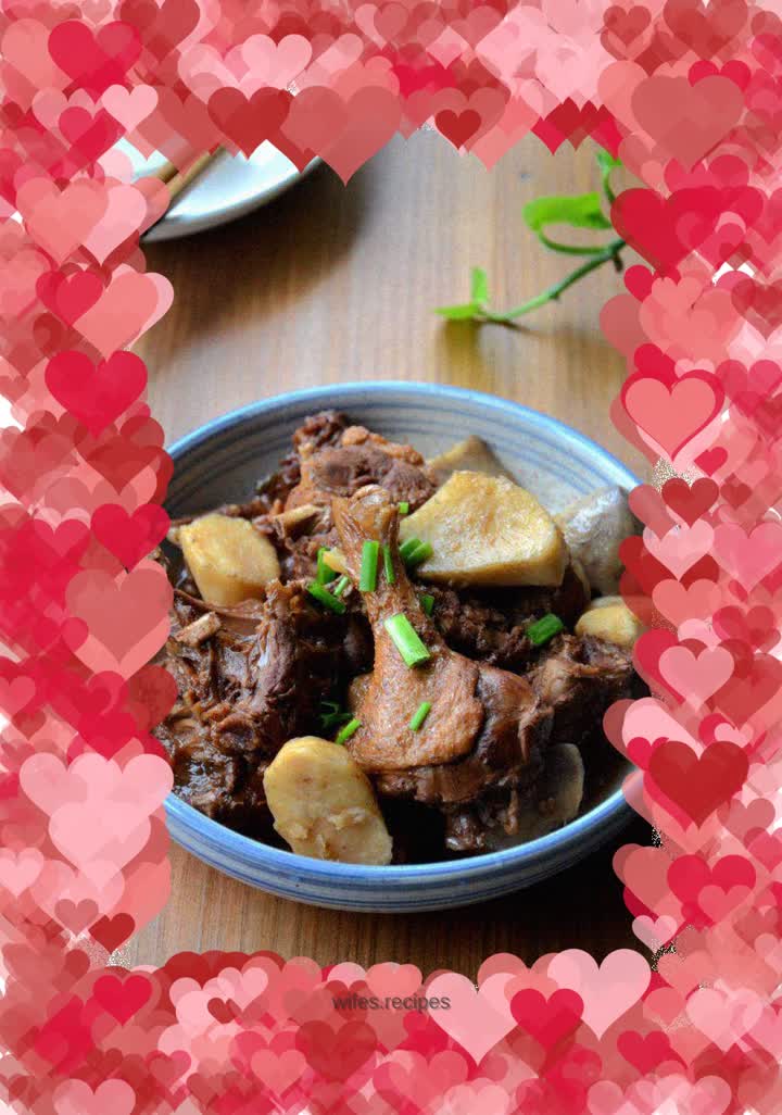 Taro roasted duck cubes