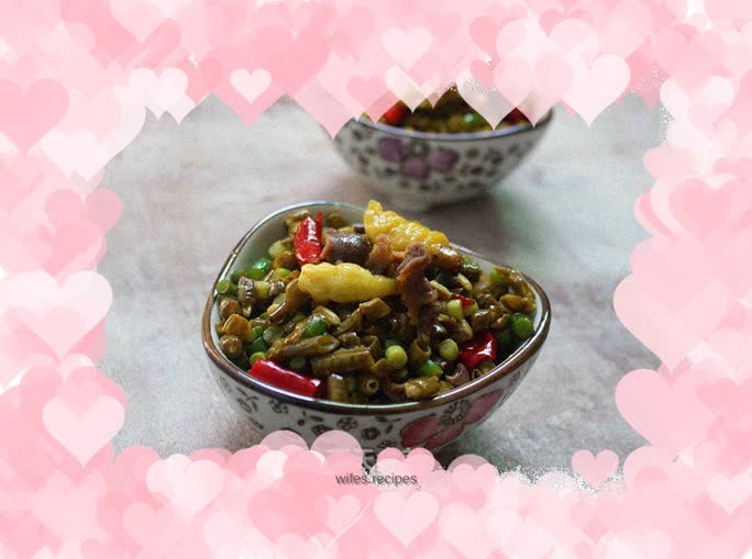 Chicken Kidney and Pickled Beans