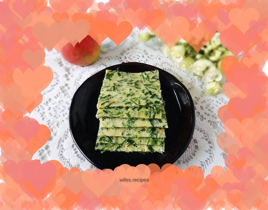 Chive egg pancake