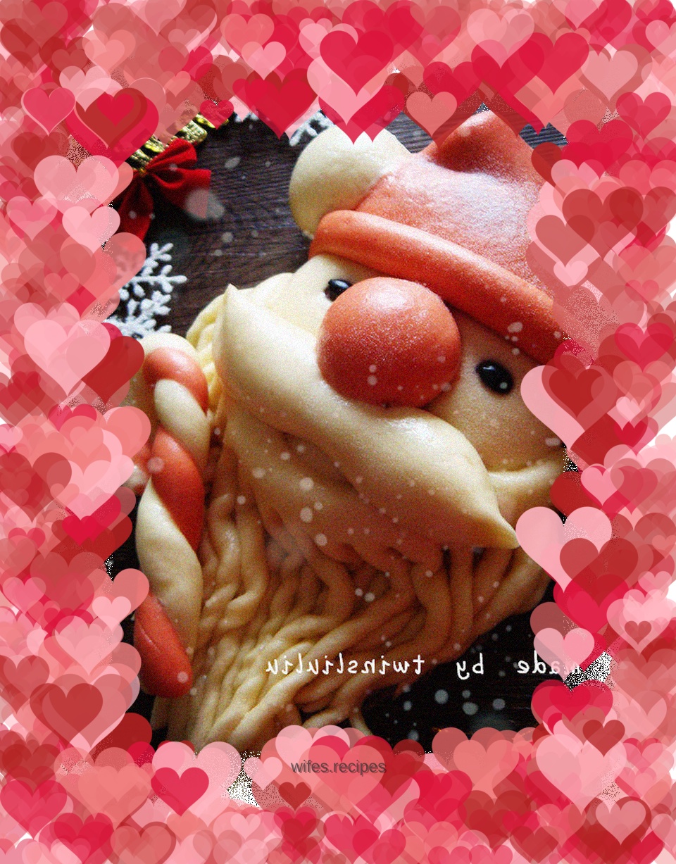 Red Yeast Rice Santa Claus Pasta