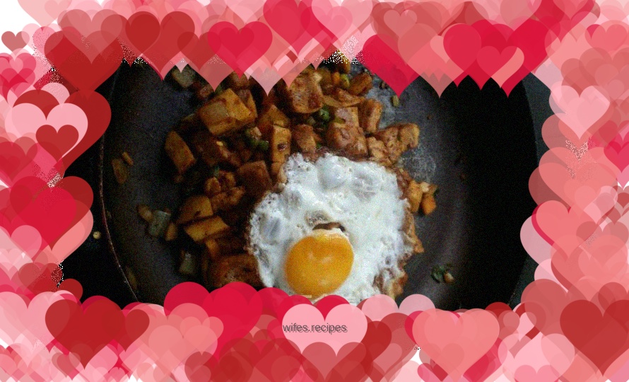 Steamed buns with egg, mixed vegetables
