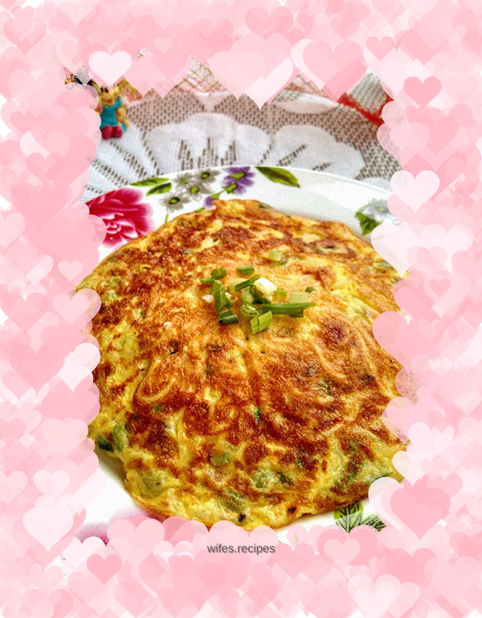 Instant noodle egg pancake
