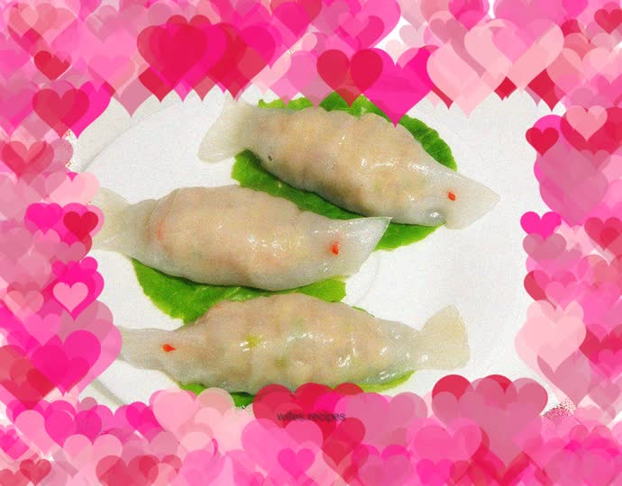 Pictographic Crystal Shrimp Dumplings