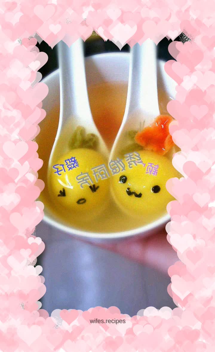 Sweet and cute glutinous rice balls