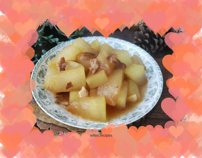 Pork belly and roasted winter melon