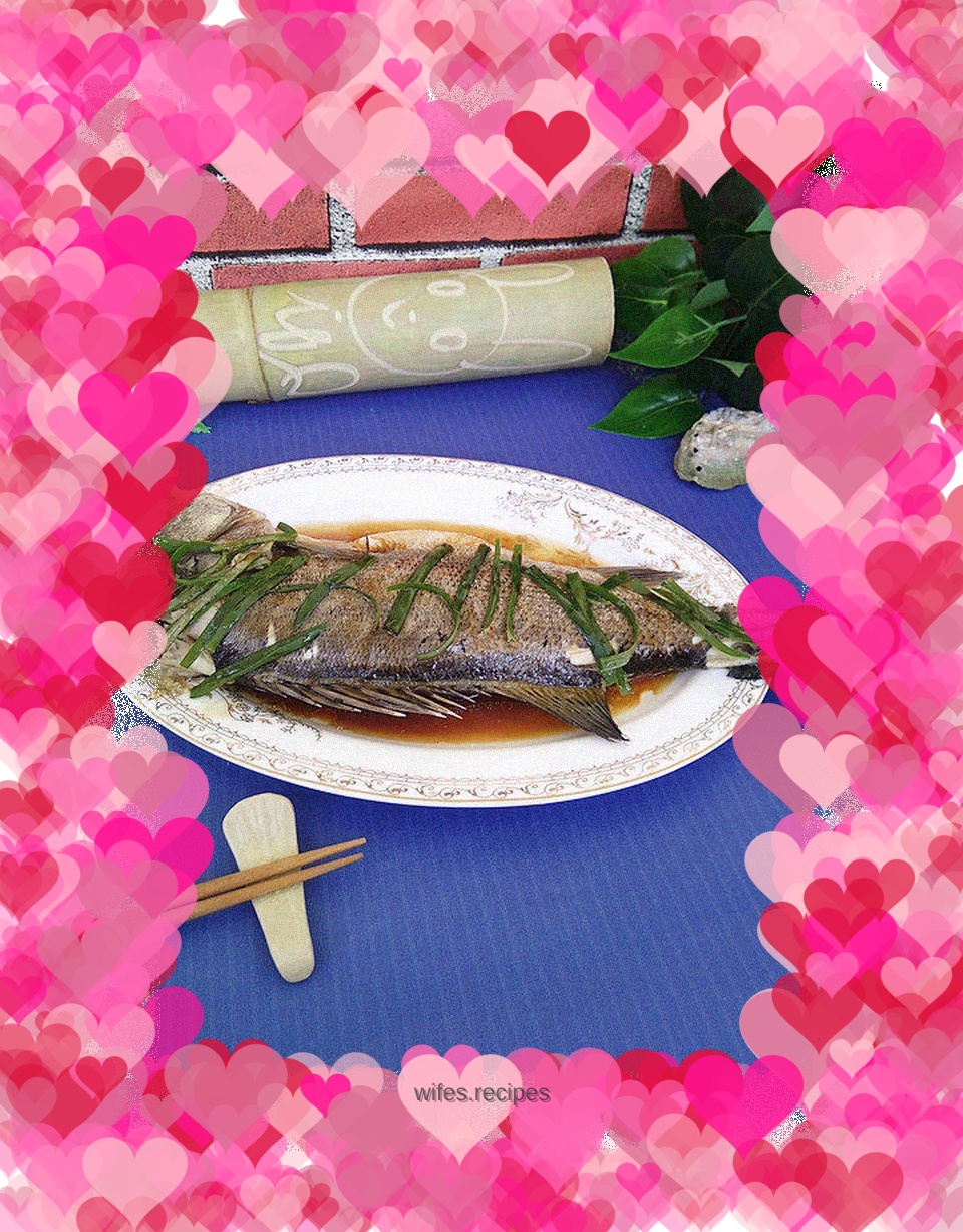 Steamed seabass