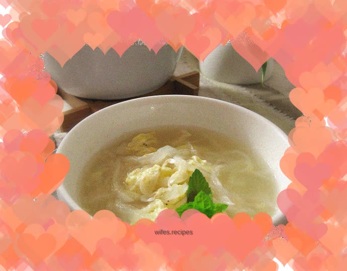 Oil-free shredded radish and shrimp skin soup