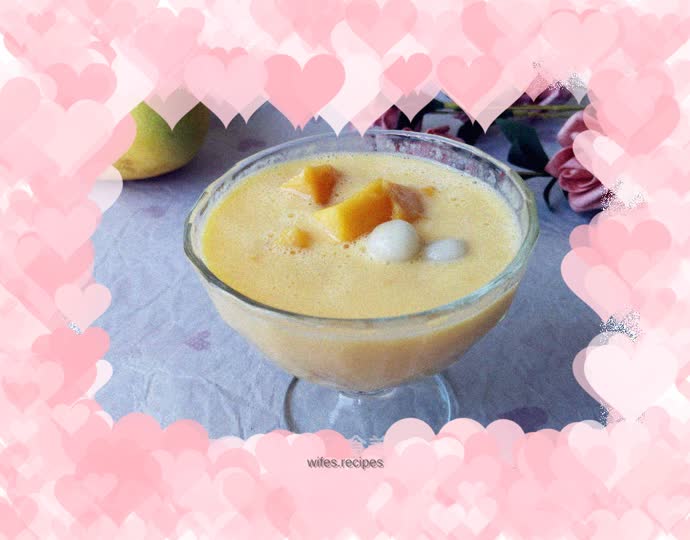 Mango glutinous rice balls