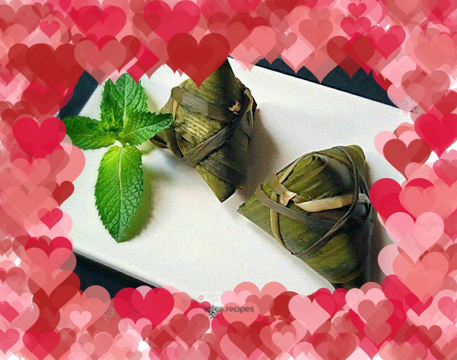 Salty pork rice dumplings