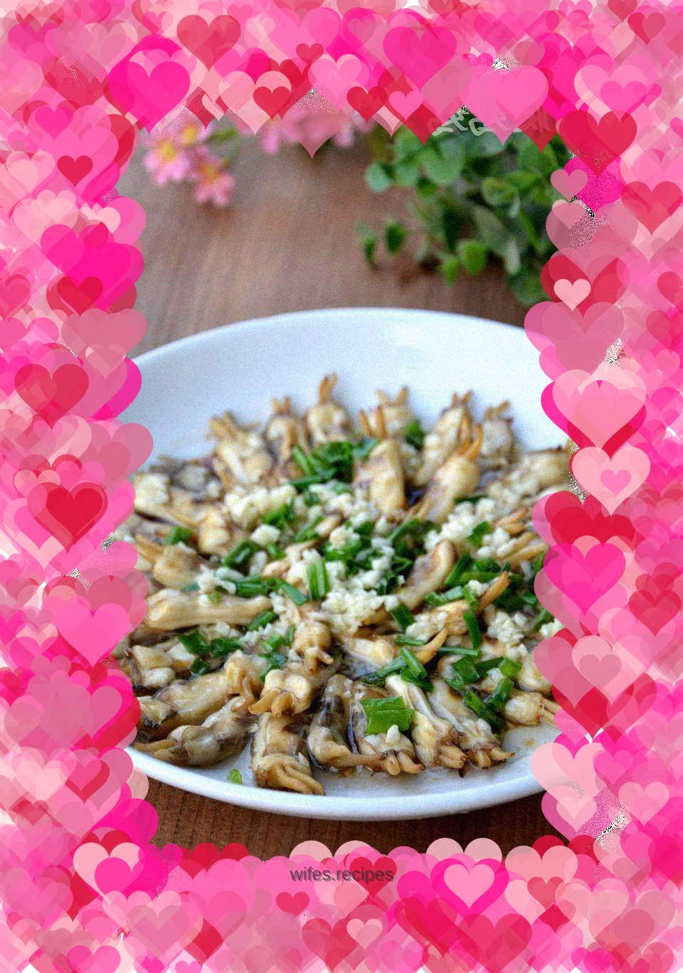 Roasted razor clams in tin foil