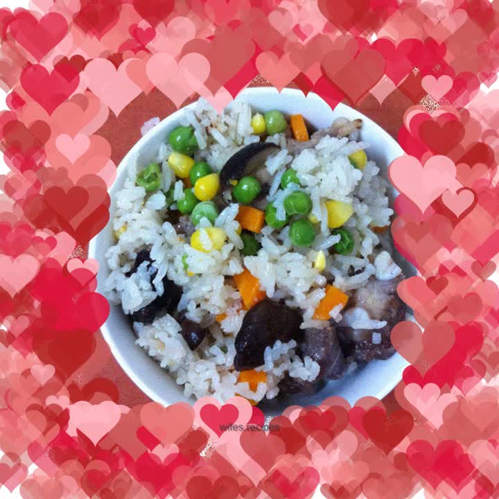 Pork Ribs and Vegetable Rice