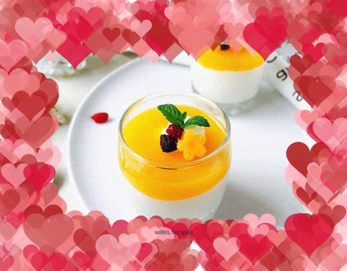 Mango yogurt mousse