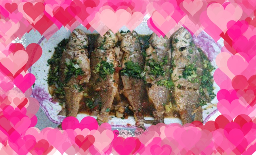 Braised medium yellow croaker