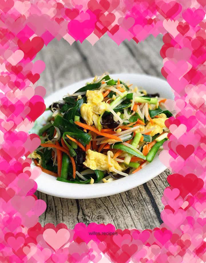 Chives with four ingredients