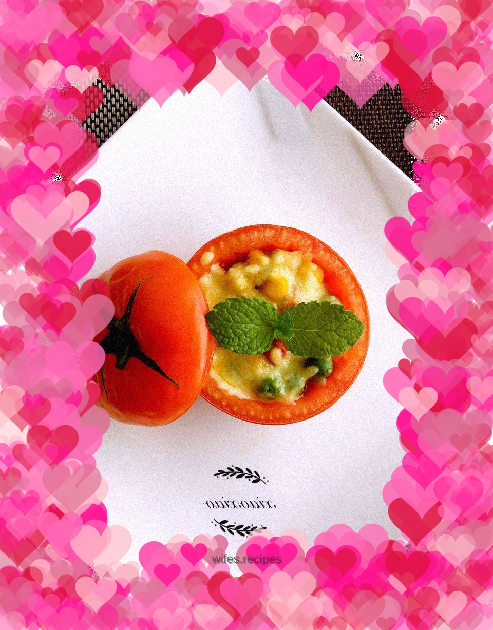 Oil-free vegetable tomato cup