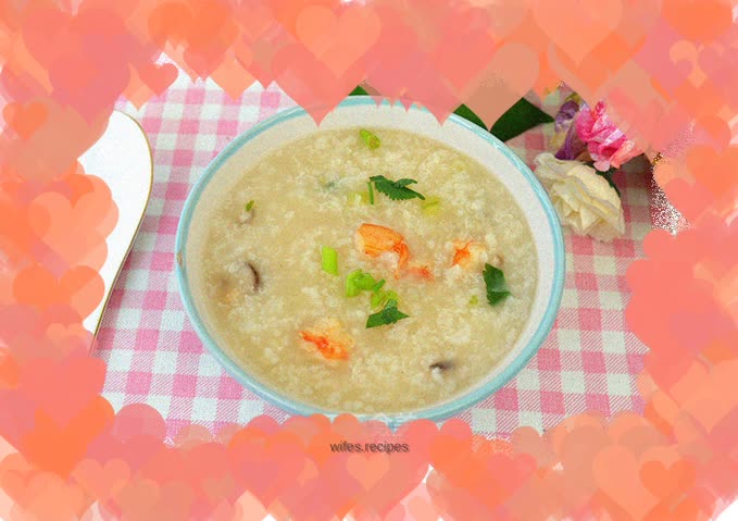 Delicious shrimp porridge
