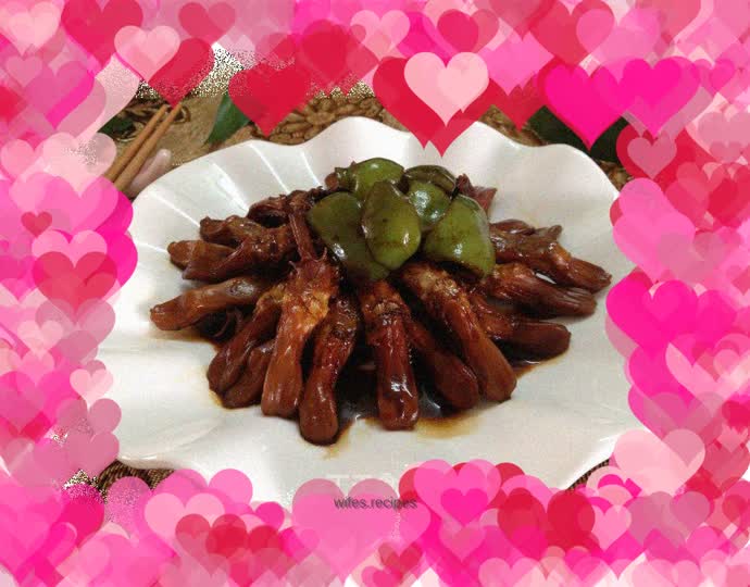 Five-spice duck tongue