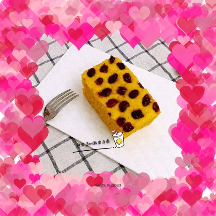 Pumpkin Cranberry Steamed Cake